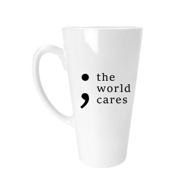 The World Cares Latte Mug