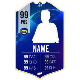 Player Card 30x40cm