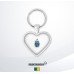 Keyring Metal Heart