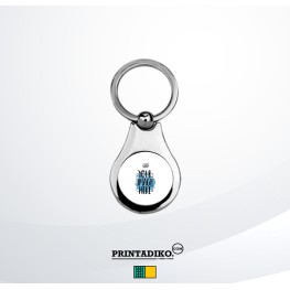 Keyring Metal Round