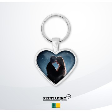 Keyring Metal Heart