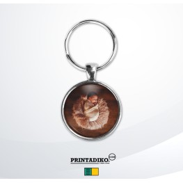 Keyring Metal Round