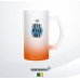 Beer Mug 16oz Frosted Colored Bottom