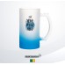 Beer Mug 16oz Frosted Colored Bottom