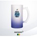 Beer Mug 16oz Frosted Colored Bottom