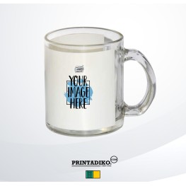 Glass Mug 11oz Clear + Patch