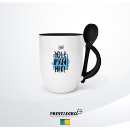 Mug Inner & Handle With Spoon 12oz