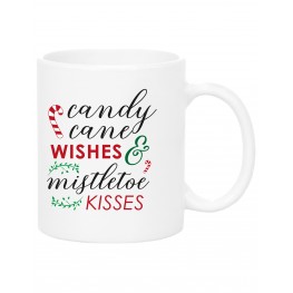Candy Cane Wishes Mug