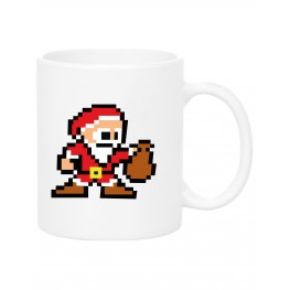 Pixelated Santa Mug