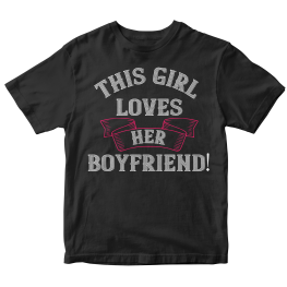 This girl loves her boyfriend