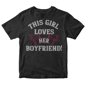 This girl loves her boyfriend