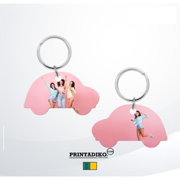 KEYRING METAL CAR SHAPE